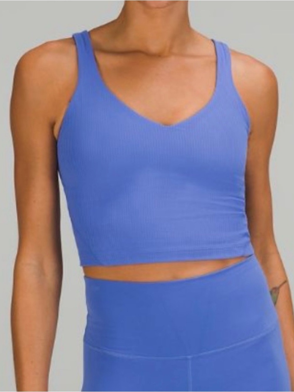 Lululemon Align V Neck Tank Top Wild Indigo Size 4 🦋🦋🦋